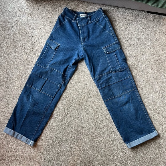 I am Gia wide leg cargo jeans - Picture 2 of 7